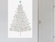 christmas tree print